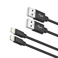 thumbnail image 1 of USB Charger Cable 2FT, [2 Pack] ROFAY USB Fast Charging Cord Compatible with iPhone 14 Pro Max 13 Plus 12 11 Pro Max XS 8 7 and More, Black, 1 of 6