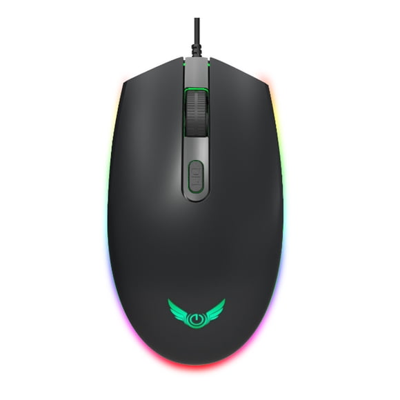 axGear Computer Gaming Mouse 1600DPI 3 Buttons RGB LED Backlight Optical Ergonomic Mice