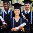 thumbnail image 4 of Vaidha Graduation Ribbon Leis Braid Color Congrats Graduates Leis Necklace For Graduation Party, 4 of 7
