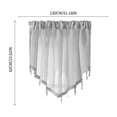 thumbnail image 3 of Meitianfacai Solid Color Short Curtains - Household Triangular Valance Curtains, Through Rod Style for Easy Installation, Suitable for Windows, Kitchens, and Bathrooms, 3 of 9