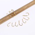 thumbnail image 4 of 100pcs/box High Carbon Steel Barbed Fishing Hooks with Hole Set (Gold), 4 of 5