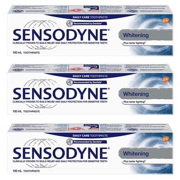 Sensodyne Blanchissant & Antitartre Dentifrice pour Dents Sensibles 100ml