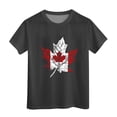 thumbnail image 4 of PMVFHDE Canada Day T-Shirt à Motif Imprimé de Feuille d'Érable Haut Musical Filles T-Shirt à Manches Courtes T-Shirt d'Été à Col Rond Coupe Décontractée Chandails de Base, 4 of 4
