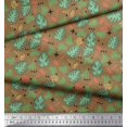 thumbnail image 2 of Soimoi Poly Georgette Fabric Geometric Sign,Clover & Monstera Leaves Print Sewing Fabric Yard 52 Inch Wide, 2 of 3