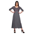 thumbnail image 1 of Moomaya Kurti Ligne A pour Femmes Kurti Longue Imprimée Robe Haut Indien pour Femmes, 1 of 5