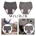 thumbnail image 3 of pitrice Soft Men Incontinence Underwear Urine for Sleeping Long Time Driving Adult Dark Grey M, 3 of 9