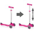 thumbnail image 3 of Globber Go Up Sporty Kids Versatile 3-Wheel Riding Kick Scooter Bike, Deep Pink, 3 of 5