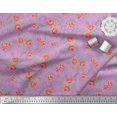 thumbnail image 3 of Soimoi Tissu Viscose Georgette Feuilles & Rose Imprimé Floral Tissu au Mètre 42 Pouces de Large, 3 of 3
