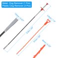thumbnail image 2 of Unique Bargains Outil de Débouchage de Drain 0.6m en Acier Inoxydable & 3 Pcs PP Rouge, 2 of 4