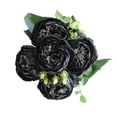 thumbnail image 2 of Staron Peonies Artificial Flowers Black Bouquets Silk Fake Flowers for Centerpiece Table Decorations Home Wedding Spring Decor, 2 of 5