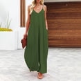 thumbnail image 1 of Mefallenssiah Combinaison à Bretelles Sans Manches pour Femme Grande Taille, Uni, 1, Taille TTG, 1 of 8