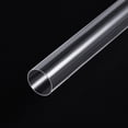 thumbnail image 3 of Unique Bargains 2pcs Clear Rigid PVC Pipe 7/16'(11mm) ID x 1/2'(12mm) x 1.5ft 0.02' Wall Round Tube Tubing, 3 of 5