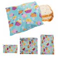 thumbnail image 1 of MesaSe Lot de 3 Sacs Réutilisables pour Sandwichs et Collations, Sacs à Collation à Fermeture Éclair Sécuritaires pour Conserves, Friandises et Contenants de Rangement pour Sandwichs, 1 of 2