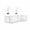 Blanc, variante sur JWshufel Panier de Rangement en Fer Sans Perçage sous le Bureau en Acier au Carbone Installation Facile Organiseur de Câbles de Bureau Tablette Suspendue Réglable pour Salle de Classe et Maison 13.39x7.87x4.72 Po