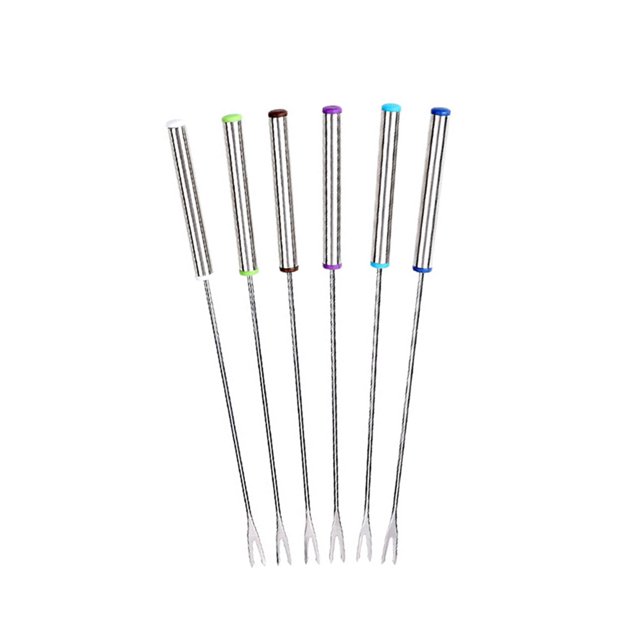 1 Set Chocolate Dip Fork Baking Tools Multi-functional Chocolate Dip Serviceable Helpful Fondue Supply for Household Kitchen Dessert Shop