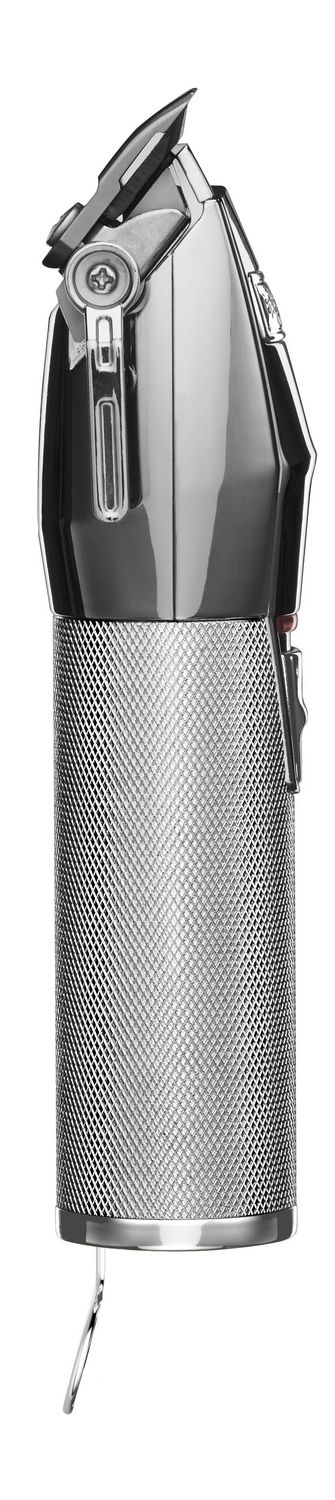 Tondeuse BaBylissPRO SilverFX métallique, filaire/sans fil, moteur brushless, batterie lithium‑ion et 6 guides de coupe