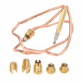 thumbnail image 2 of Gas Thermocouple Kit With 5 Nuts, Copper Material,  Solenoid Valve, Convenient Installation, Suitable For Gas Stove Fireplace, 2 of 8