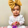 thumbnail image 3 of 0-6 Month Baby Cute Unisex Hat Solid Elastic Big Bow Design Hat, 3 of 9