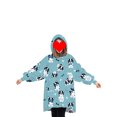 thumbnail image 2 of Fortune Matching Family Wearable Blanket Oversized Hoodies Pullover Christmas Pajama, 2 of 5