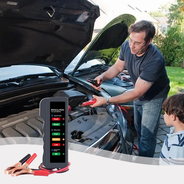 CEHVOM Accessoires de Voiture, Testeur de Batterie Automobile