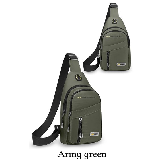 Sac de Poitrine pour Homme Sac d'Épaule de Course Sportif Multifonction pour Voyage et Usage Quotidien