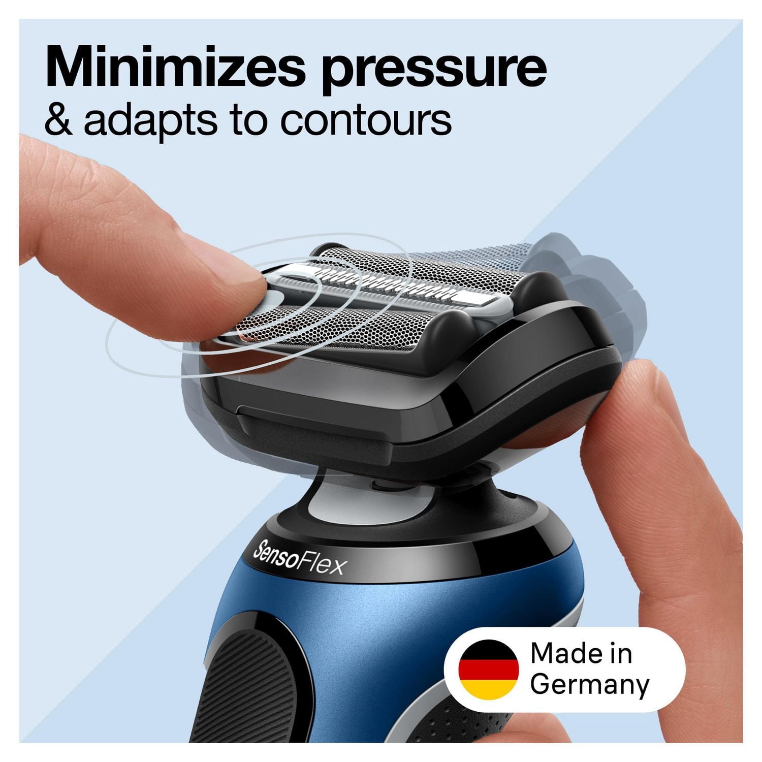 Braun Series 6 Electric Shaver Replacement Head with Sensitive Skinguard, Easily Attach Your Shaver Head, Compatible with next Generation Series 6 Shavers, 64B, Black