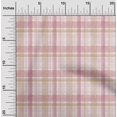 thumbnail image 2 of oneOone Viscose Jersey Light Pink Fabric Check Brush Stroke Sewing Craft Projects Fabric Prints By Yard 60 Inch Wide, 2 of 4