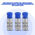 thumbnail image 2 of 10 Pcs Connecteur de Compression Coaxial Coaxial RG6 Adaptateur Mâle Étanche Scellé, 2 of 8