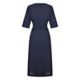 thumbnail image 4 of Aqestyerly Robe de Chambre en Lin pour Femme, Style à Lacets, Longue Robe Cardigan Décontractée HWRETIE HWRETIE, 4 of 6