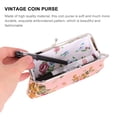 thumbnail image 5 of MasteelfCA Vintage Flower Wallet Lady Buckle Clutch Bag Rose Pattern Coin Purse for Woman, 5 of 5