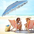 thumbnail image 4 of Costway Parasol de Plage 8 Pi Extérieur Inclinable Pare-Soleil Ancre de Sable avec Sac de Transport, 4 of 10