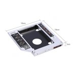 FAGINEY Adaptateur de disque dur, HDD Caddy, Ordinateur portable pour ordinateur portable DVD Carnet PC Ordinateur pour carnets PC