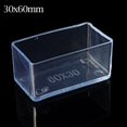 thumbnail image 1 of Luckyn Chair Leg Cap Covers Clear, 12 Pcs Rubber Chair Leg Rectangle Covers Furniture Table Feet Floor Protectors, 1 of 4