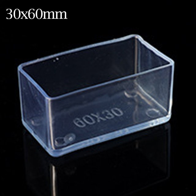 Luckyn Chair Leg Cap Covers Clear, 12 Pcs Rubber Chair Leg Rectangle Covers Furniture Table Feet Floor Protectors