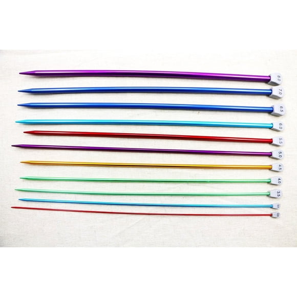 Colorful Knitting Needles Long Sweater Yarn Weaving Knitting Tool Long Needle DIY Hand Knitting Tool - 5.0#