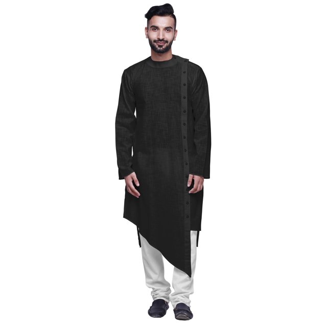 Atasi Full Sleeve Kurta For Boys Solid Asymmetrical Cut Designer Long Kurta