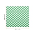 thumbnail image 2 of Uxcell 200Pcs Square Checkered Pattern Wax Paper Sheets 9" x 9" Green, 2 of 7