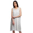 thumbnail image 1 of Moomaya Printed Sleeveless Nightdress For Ladies Button Placket Nightwear, 1 of 6