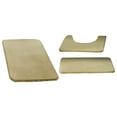thumbnail image 2 of Luzkey 3 Pieces Bathroom Rug Soft Carpet Absorbent Polyester Machine Washable Floor Mat Anti Slip for Washrooms Bathrooms Spas Decor green, 2 of 7