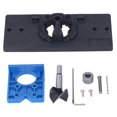 thumbnail image 2 of 35mm Concealed Hinge Jig Boring Hole Drill Guide Cutter Bit Set, Hinge Hole Saw Jig Drilling Guide Cutter Bit Set Woodworking Punching Boring Locator for Cabinet Door Installation, 2 of 7