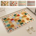 thumbnail image 1 of Vaidha Absorbent Bathroom Bath Mat Shower Rug Quick Drying Bath Mats Kitchen Entrance Doormats Home Floormat Bathtub Carpet, 1 of 7