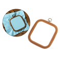thumbnail image 4 of Embroidery Hoop Frame Set Cross Stitch Hoop Imitation Wood DIY Cross Stitch 14.5x16.5cm, 4 of 8