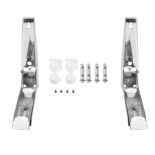 Étagère Télescopique de Rangement pour Cuisine Support pour Micro-Ondes ménage 304 en Acier Inoxydable Pliable Four à Micro-Ondes Support Mural Support Étagère de Rangement
