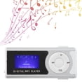 thumbnail image 4 of MP3 Music Player Set, Easy To Use Mini LCD Screen Long Battery Life Sports Clip MP3 Longer Service Life Back-Clip Design  For Exercise Silver,Black, 4 of 8