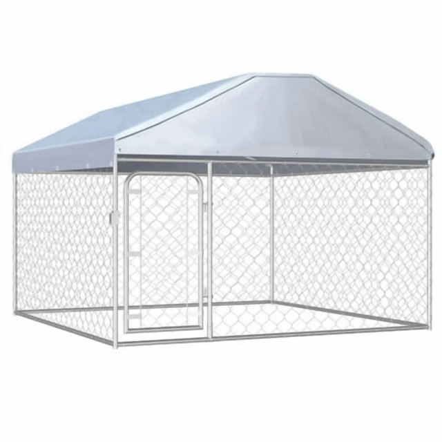 vidaXL Chenil Extérieur pour Chien avec Toit 200x200x135 cm