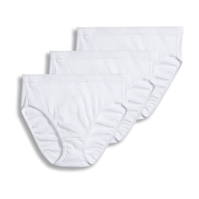 Jockey Femmes 100 % Coton Elance Respirant Coupe Française - Lot de 3