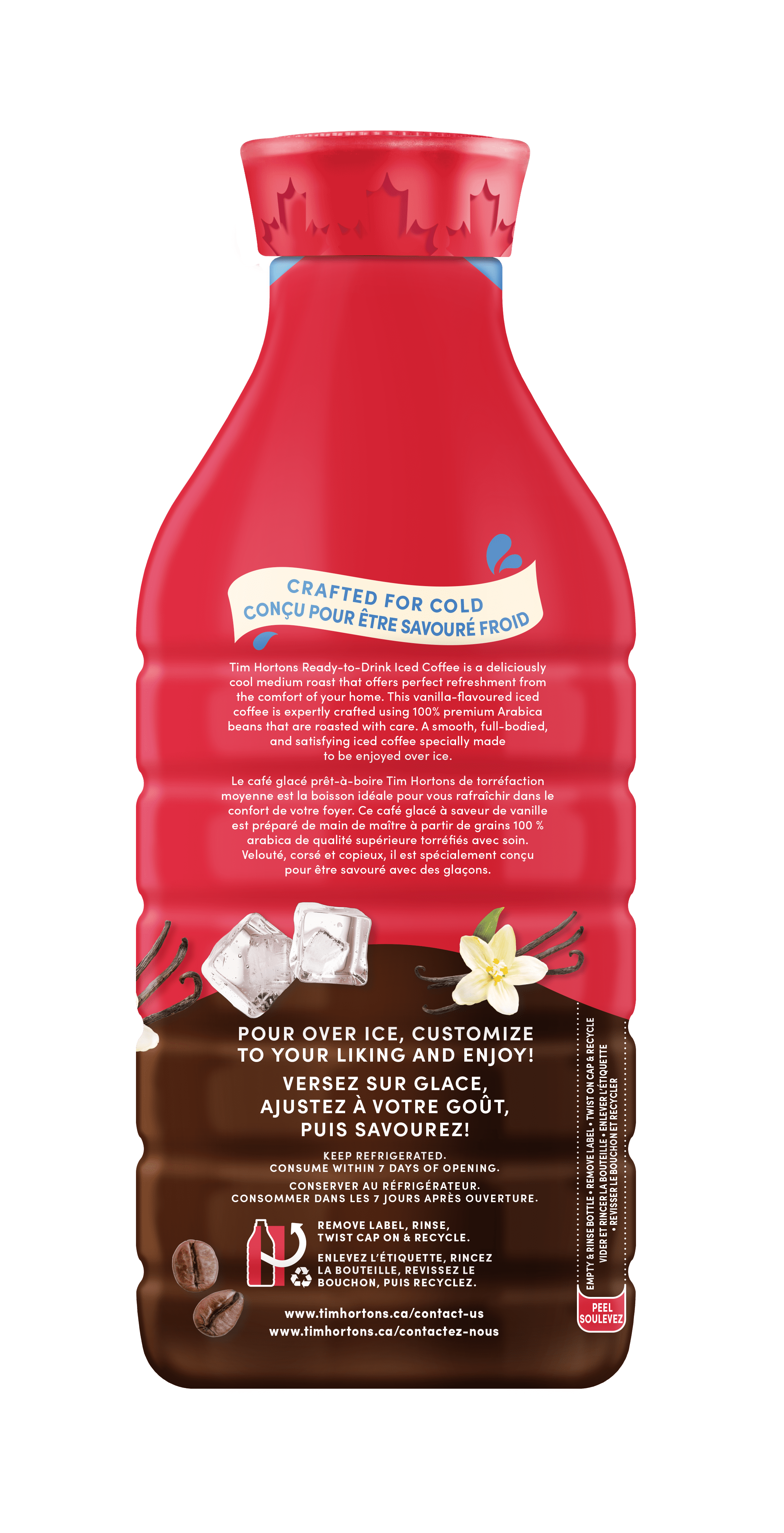Tim Hortons Black Iced Coffee Vanilla 1.42L