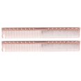 thumbnail image 1 of 2pcs Professional Stainless Steel Haircut Comb Salon Hairdressing Comb Styling ToolRose Gold, 1 of 14