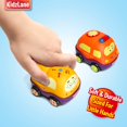 thumbnail image 4 of Kidzlane Pull Back Cars - Set of 4 Town Vehicles, Soft & Sturdy Push and Go Toys, 4 of 5