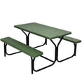 thumbnail image 1 of Costway Picnic Table Bench Set Outdoor Camping Backyard Garden Patio Party All Weather, 1 of 10